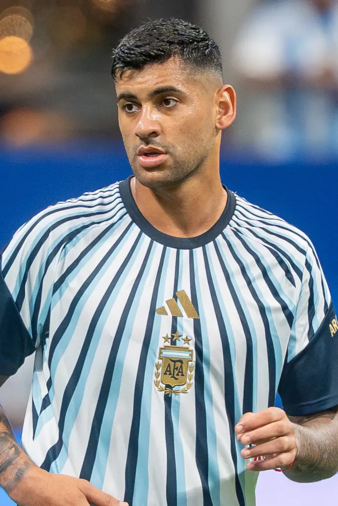 Cristian Romero playing for Argentina at the 2026 World Cup