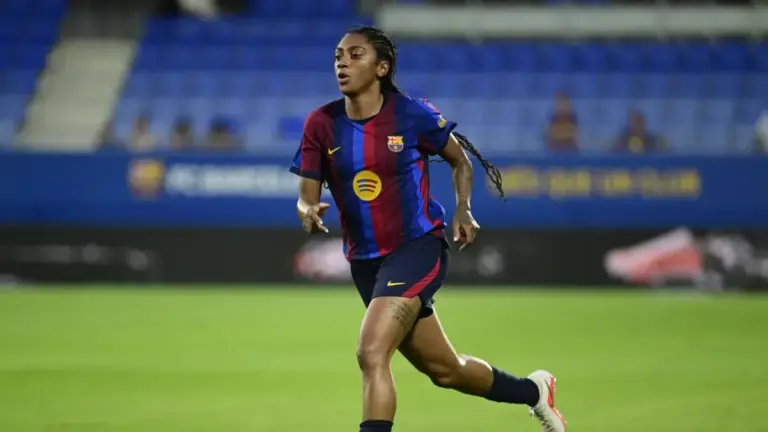 Barcelona Femeni prepare for the Joan Gamper Trophy against Brighton at the Estadi Johan Cruyff
